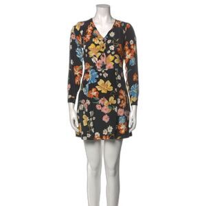 Sea New York Dress Silk Flower Mini Size 0